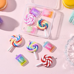 10Pcs 2 Styles Resin Pendants&nbsp;RESI-FP0001-31