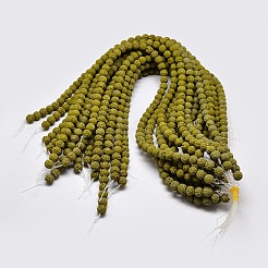 Natural Lava Rock Round Bead Strands&nbsp;G-I124-8mm-01