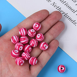 Opaque Striped Acrylic Beads&nbsp;MACR-S373-27A-03