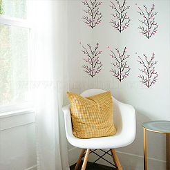 2 個 2 スタイルペット中空アウト描画絵画ステンシル  DIYスクラップブック用  フォトアルバム  ブランチ  297x210mm  2個/セット&nbsp;DIY-WH0394-0322