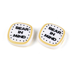 Printed Opaque Resin Beads&nbsp;RESI-N043-10A