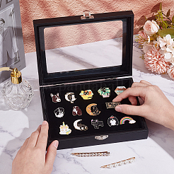 PU Presentation Boxes for Badge Storage and Display&nbsp;CON-WH0008-12