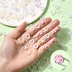 644Pcs Alloy & Acrylic & ABS Plastic Imitation Pearl Cabochons&nbsp;MRMJ-SP0001-13