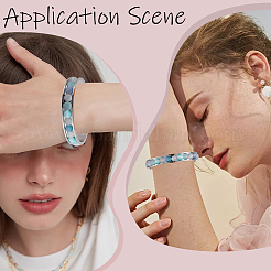 2Pcs 2 Colors 304 Stainless Steel Grooved Cuff Bangles&nbsp;BJEW-SC0001-15