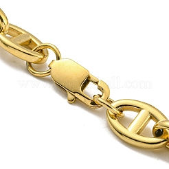 Ion Plating(IP) 304 Stainless Steel Oval Link Chain Bracelets&nbsp;BJEW-D030-11A-G