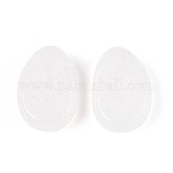 天然石クオーツクリスタルペンダント  ロッククリスタルティアドロップチャーム  29.5~30.5x19.5~20.5x8~11mm  穴：2~3mm&nbsp;G-N349-08N
