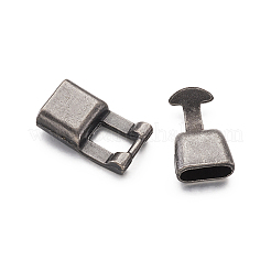 合金製スナップロッククラスプ留め金具  ガンメタ色  34mm&nbsp;LS-PALLOY-TAC0009-24AS
