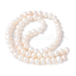 Natural Cultured Freshwater Pearl Beads Strands&nbsp;PEAR-I007-07O-10C
