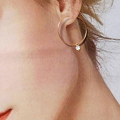 20Pcs Brass Clear Cubic Zirconia Charms&nbsp;KK-GO0001-97