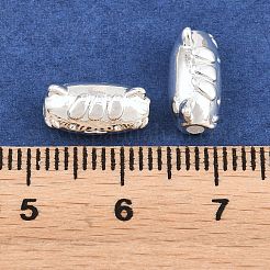 真鍮ビーズ  猫の形  銀  6x11x6mm  穴：1.8mm&nbsp;KK-Z162-20S
