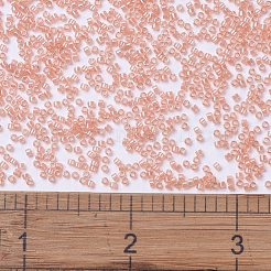 MIYUKIデリカビーズ  シリンダー  日本製シードビーズ  11/0  （db1480)透明桃光沢  1.3x1.6mm  穴：0.8mm  約10000個/袋  50 G /袋&nbsp;SEED-X0054-DB1480