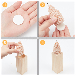 スポンジステッカー  フラットラウンド  ホワイト  30x2mm&nbsp;DIY-WH0622-237