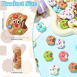 20Pcs Opaque Resin Cabochons&nbsp;RESI-YW0005-78