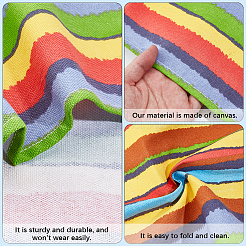 1Pc Stripe Pattern Chair Polycotton Cloth&nbsp;AJEW-GF0015-38I