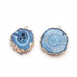 Natural Dyed Quartz Pendants&nbsp;G-P399-B