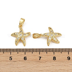 Brass Micro Pave Cubic Zirconia Pendants&nbsp;KK-C093-17A-G01
