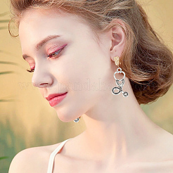 100Pcs 5 Style Tibetan Style Alloy Pendants & Pendant Rhinestone Settings&nbsp;TIBEP-GO0001-04