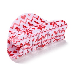 Christmas Theme PVC Claw Hair Clips&nbsp;LS-PHAR-C001-01A
