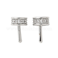 Brass Micro Pave Cubic Zirconia Peg Bails&nbsp;KK-U056-54P
