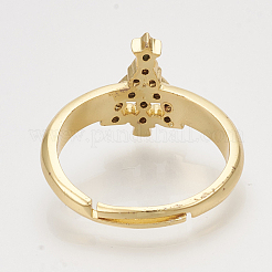 Brass Cubic Zirconia Pendants & Stud Earrings & Adjustable Rings Jewelry Sets&nbsp;SJEW-S043-05