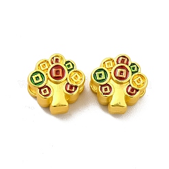 Rack Plating Alloy Enamel European Beads&nbsp;FIND-I034-11MG