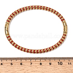 304 Stainless Steel Enamel Bangles for Women&nbsp;BJEW-D408-37G