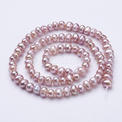 Natural Cultured Freshwater Pearl Beads Strands&nbsp;PEAR-F004-04