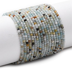 Natural Flower Amazonite Beads Strands&nbsp;G-Z116-A18-2mm