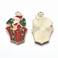 Eco-Friendly Alloy Enamel Pendants&nbsp;ENAM-Q437-062-NR