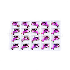 Electroplated Glass Pendants&nbsp;EGLA-N006-059