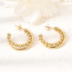 201 Stainless Steel Stud Earrings&nbsp;SA-CBA4A0D-14G