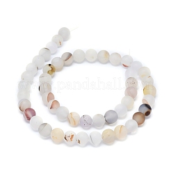 Natural Dendritic Agate Beads Strands&nbsp;G-D0005-21-8mm