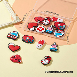 16Pcs 8 Styles Medicine Food Grade Eco-Friendly Silicone Beads&nbsp;SIL-CJ0001-23