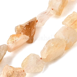 Heated Natural Citrine Beads Strands&nbsp;G-S386-C19