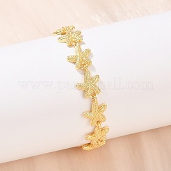 Brass Link Chain Bracelets for Women&nbsp;BJEW-L707-04G-04