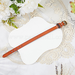 牛革製調節可能ブレスレット（男性用・女性用）  サドルブラウン  9-1/2インチ（24.1cm）&nbsp;BJEW-WH20001-06A