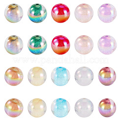 10色のアクリル模造猫目ビーズ  ラウンド  ミックスカラー  16mm  穴：2mm  2個/カラー&nbsp;FIND-TA0009-23A