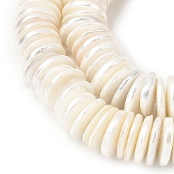 Electroplated Shell Pearl Beads Strands&nbsp;BSHE-B009-E01-2x11mm