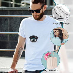 Evil Eye with Eyelash Appliques&nbsp;DIY-WH0401-32