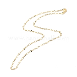 Brass Figaro Chains Necklace for Women&nbsp;LS-NJEW-P265-02B-G