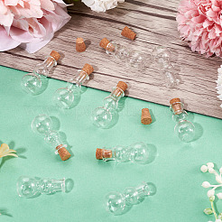 10Pcs Clear Glass Wishing Bottles&nbsp;AJEW-TA0002-85F