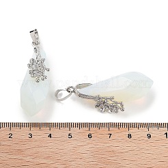Opalite Faceted Teardrop Pendants&nbsp;G-Q163-04P-04