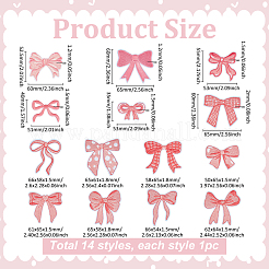 14Pcs 14 Styles Computerized Embroidery Cloth Iron on/Sew on Patches&nbsp;PATC-BC0001-18
