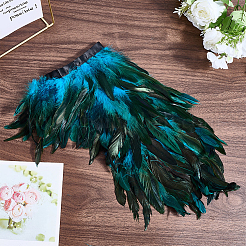 Gothic Style Natural Feather Cape&nbsp;AJEW-WH20067-017A