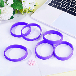 24Pcs Word Silicone Cord Bracelet Wristband&nbsp;BJEW-CN0001-21