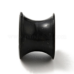 シリコーン耳栓ゲージ  男性女性用トンネル耳エキスパンダー  ブラック  9x12mm  ピン：8mm&nbsp;EJEW-G319-01E