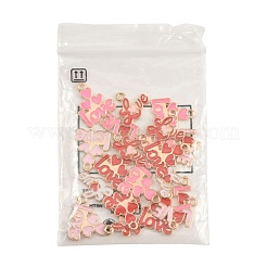 20Pcs Valentine's Day Alloy Enamel Pendants&nbsp;FIND-FS0005-21