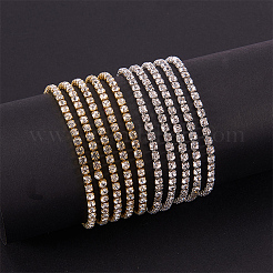 Brass Rhinestone Strass Chains&nbsp;CHC-BC0001-02