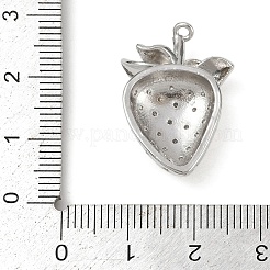Brass Micro Pave Cubic Zirconia Pendants&nbsp;KK-R224-10P