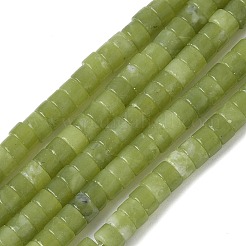 天然台湾ヒスイのビーズ連売り  ディスク  ヒシビーズ  2.5x4.5mm  穴：1mm  約157個/連  15.43''（39.2センチメートル）&nbsp;G-NH0042-B01-01